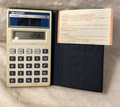Vintage Sharp ELSI MATE EL-345S Solar Calculator - 1980's