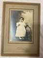 Vintage Black & White Photograph Baby Standing on a Chair - 1920's