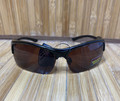 BNWT Road Warrior Brown Lens Semi-Rimless Sunglasses - Men - Black - 7220