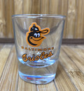 Vintage Baltimore Orioles Baseball Shot Glass Official MLB by Papel - 1980's