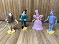 Vintage 4 Wizard of Oz Plastic Figures Lion Scarecrow Glinda Tinman - 1987