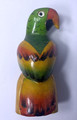 Hand Carved, Hand Painted Colorful Wood Tropical Parrot