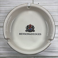 Vintage Benson & Hedges Ceramic Ashtray with Gold Trim and Crest - 1970's