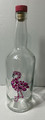 Jeweled Pink Flamingo Wine Bottle with Stopper - 750 ml Wine Bottle