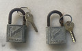 Vintage Set of 2 SlayMaker Rustless Locks with Keys - 1950's