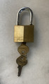 Vintage Master Brass Padlock with 2 keys Model 140 # 8614BC - 1980's
