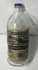 Vintage Giroux Grenadine Syrup One Quart Glass Bottle Metal Cap - 1940's