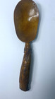 Vintage Chinese  12 inch Wooden  Spoon Carved Face and Body on Handle - 1990's