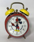 Vintage Mickey Mouse Wind Alarm Clock Bradley  Made in West Germany NOT WORKING 