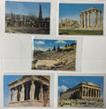Lot of 5 Vintage Ancient Greece Athens Unmailed 4 x 6 Postcards - 1960's