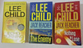 3 Jack Reacher Paperbacks by Lee Child Echo Burning The Enemy Nothing to Lose