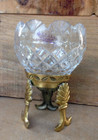 Vintage Royal Irish Crystal Candy Dish Candle Holder with Stand Designed in Irel