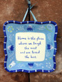 2003 Hallmark Kimberly Hodges Wall Plate Home is Where We Laugh Most Love Best