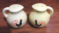 Vintage Yellow Pitcher Shaped Chicken Salt & Pepper Shakers