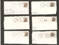 Set of Six Franklin D. Roosevelt 6 Cent Postage Stamps Post Marks - 1968 S564