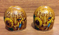Vintage Golden Aspen Thriftco Souvenir Ceramic State of Kansas Salt & Pepper Sha