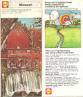 Vintage Shell Gas Station Road Map of Missouri - 1973