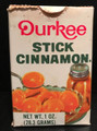 Vintage Durkee Stick Cinnamon Carboard Box - 1980's