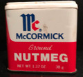 Vintage McCormick Ground Nutmeg Tin - 1970's