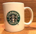 Starbucks Original Green Logo Coffee Tea Mermaid Siren White Mug Cup  - 2004