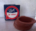 Vintage Ball Jar Red Rubbers in All 12 Rubbers in Original Box