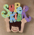 Handmade Super Kid Plaster Plaque