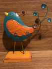Whimsical, Colorful, Decorative, Jeweled Metal Tin Funky Chick