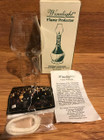 NOS Vintage Concepts WineLight Flame Protector with Cork Colored Wick and Instru