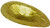 19x12" metallic gold nugget fused glass bowl.  Food safe