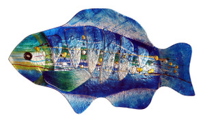 18" BLUE FISH PLATE 81162