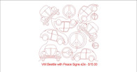 VW Beetle with Peace Signs e2e