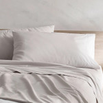 Kassatex Home Lorimer Washed Percale Sheet Set - Dolphin Grey