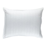 Lili Alessandra Stela Luxe Euro Matelasse Pillow  - White Cotton 