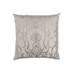 Lili Alessandra Louie Square Pillow - Raffia Linen / Raffia Matte Velvet Appliqué