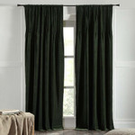 Amity Home Ethan Velvet Curtain 96" - Kale