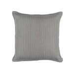 Lili Alessandra Tessa Quilted Euro Pillow - Lt Grey Linen