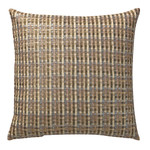 Orchids Lux Home Warren Basket Weave Deco Pillow - Gold