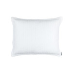 Lili Alessandra Tessa Quilted Standard Pillow - White Linen