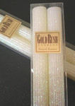 Gold Rush 12" Natural Beeswax Glitter Candle Set - White Lotus