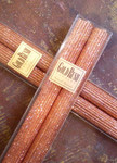 Gold Rush 12" Natural Beeswax Glitter Candle Set - Copper