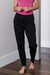 Yala Angel Bamboo & Organic Cotton Jogger Sweatshirt Lounge Pant - Black