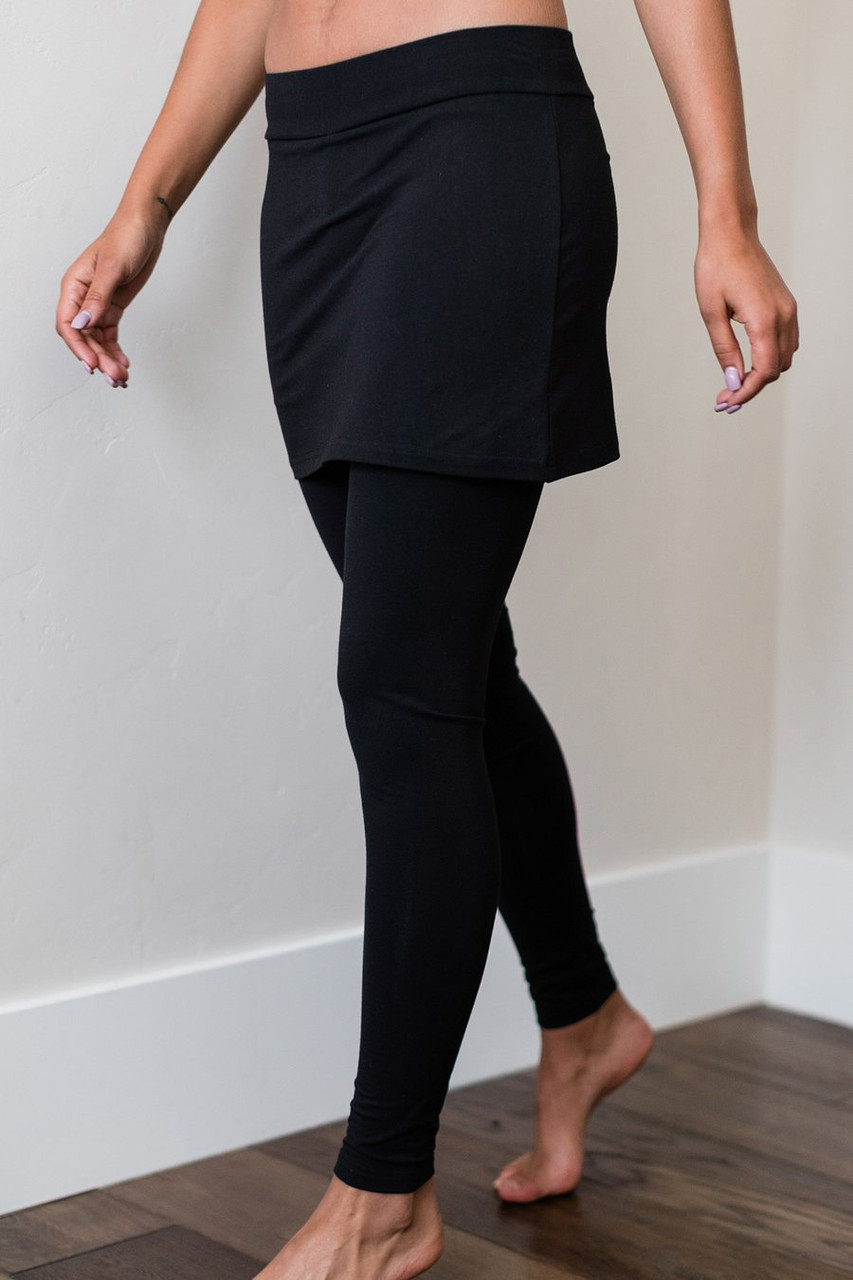 Buy Lavos Bamboo Cotton Black Yoga Pant Online