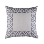 Lili Alessandra Franco European Pillow - Light Grey/ Dark Grey