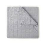 Peacock Alley 4 Square Quilted Coverlet - Charcoal