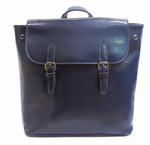 22 Tote Leather Backpack - Navy