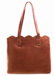 22 Tote Flower Leather Tote - Camel