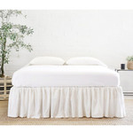 Pom Pom at Home Gathered Linen Bedskirt - Cream
