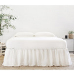 Pom Pom at Home Linen Voile Bedskirt - Cream