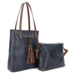 Liz Soto Jane Two-in-One Tote - Indigo