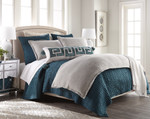  Amity Home Hadon Quilt - Peacock